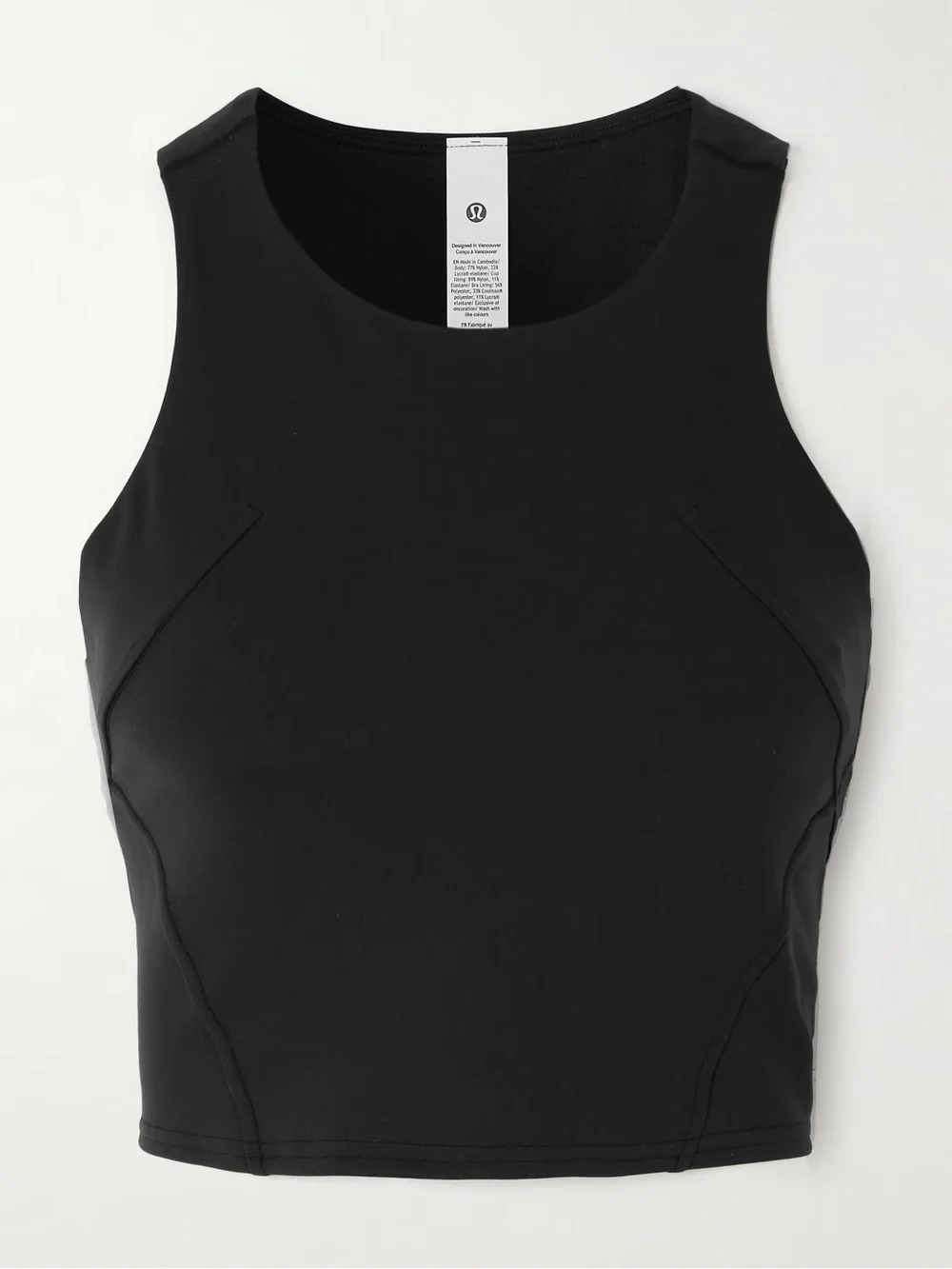 Lululemon Black Wunder Train Racerback Tank Size 4 Everlux B/C Cups Bra